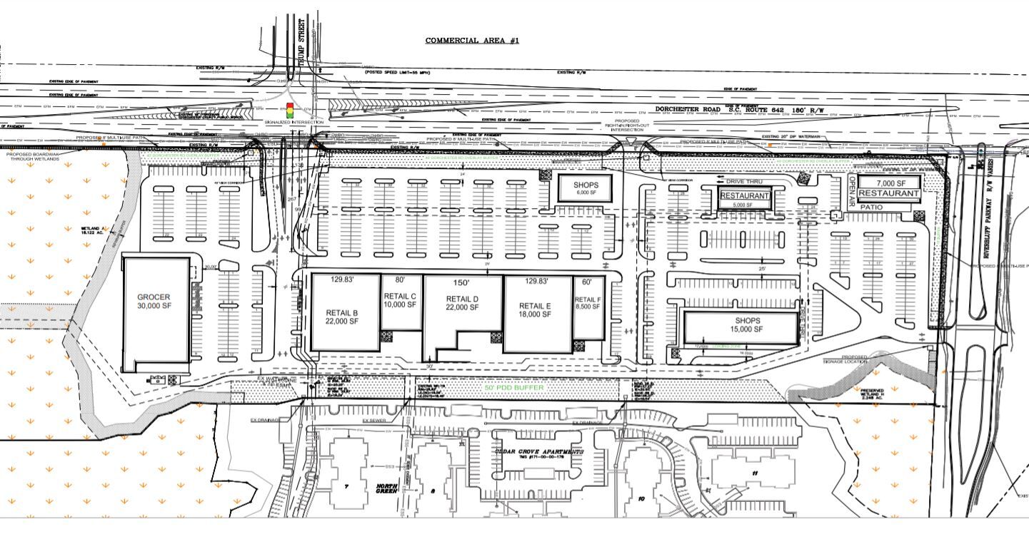 Cedar Grove Retail Center site plan